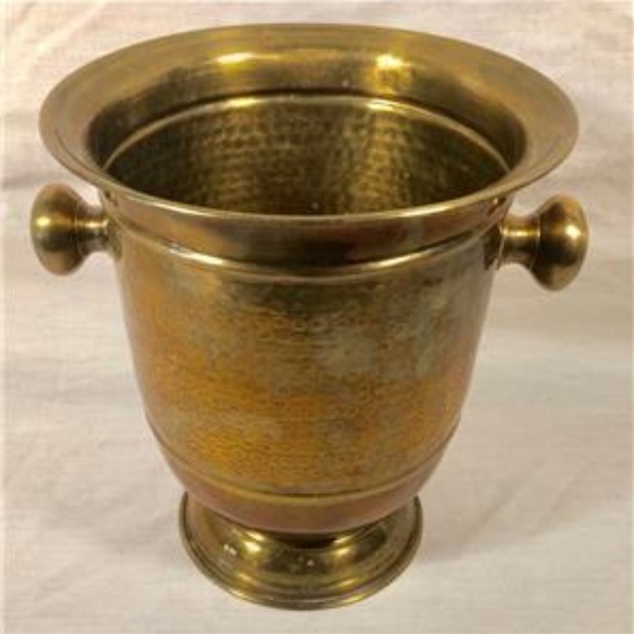 vintage brass ice bucket